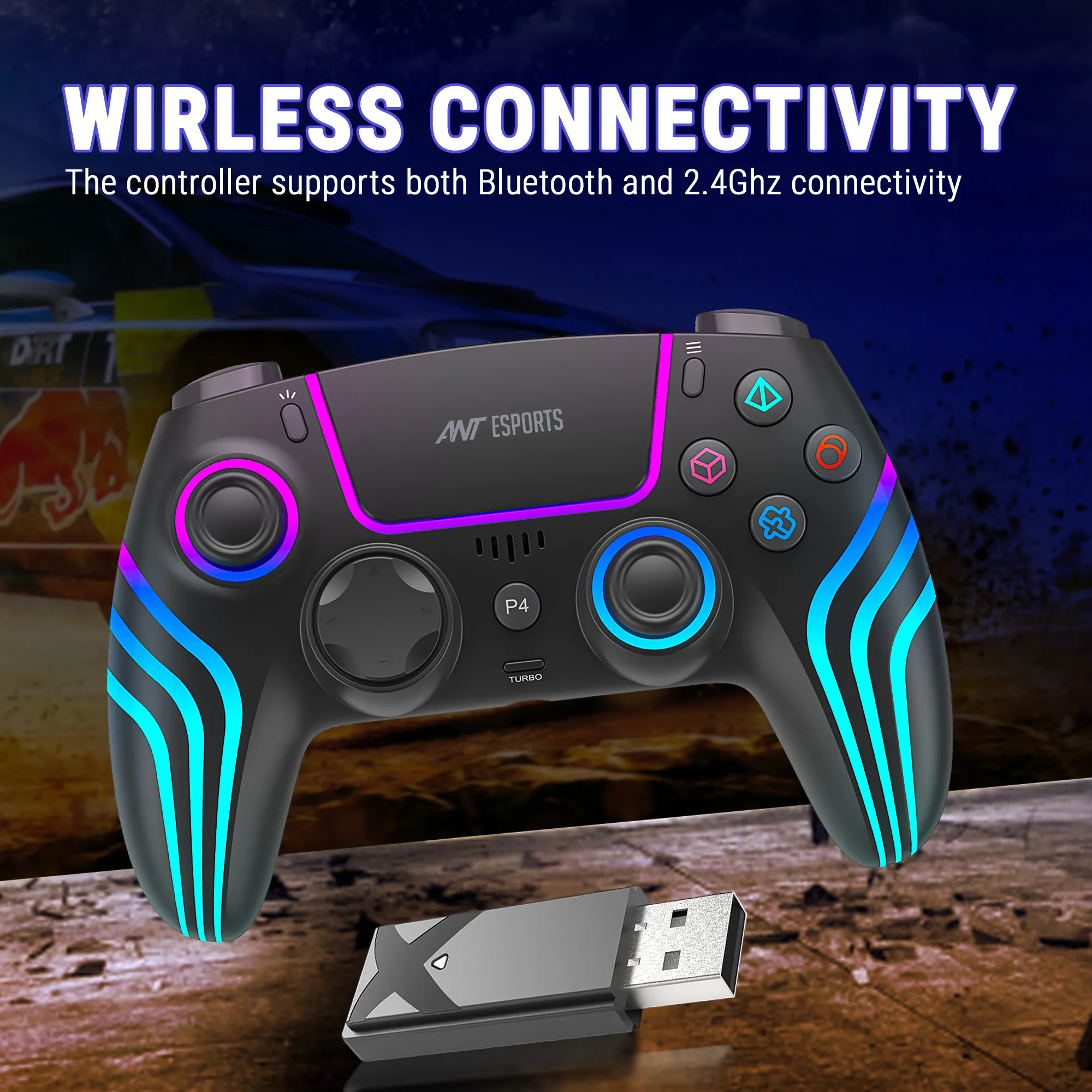 Ant Esports Wireless Gamepad GP400 Black view 6
